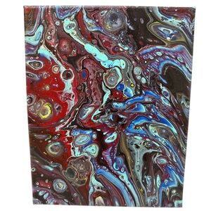 Abstract Acrylic Painting on 8x10 Canvas